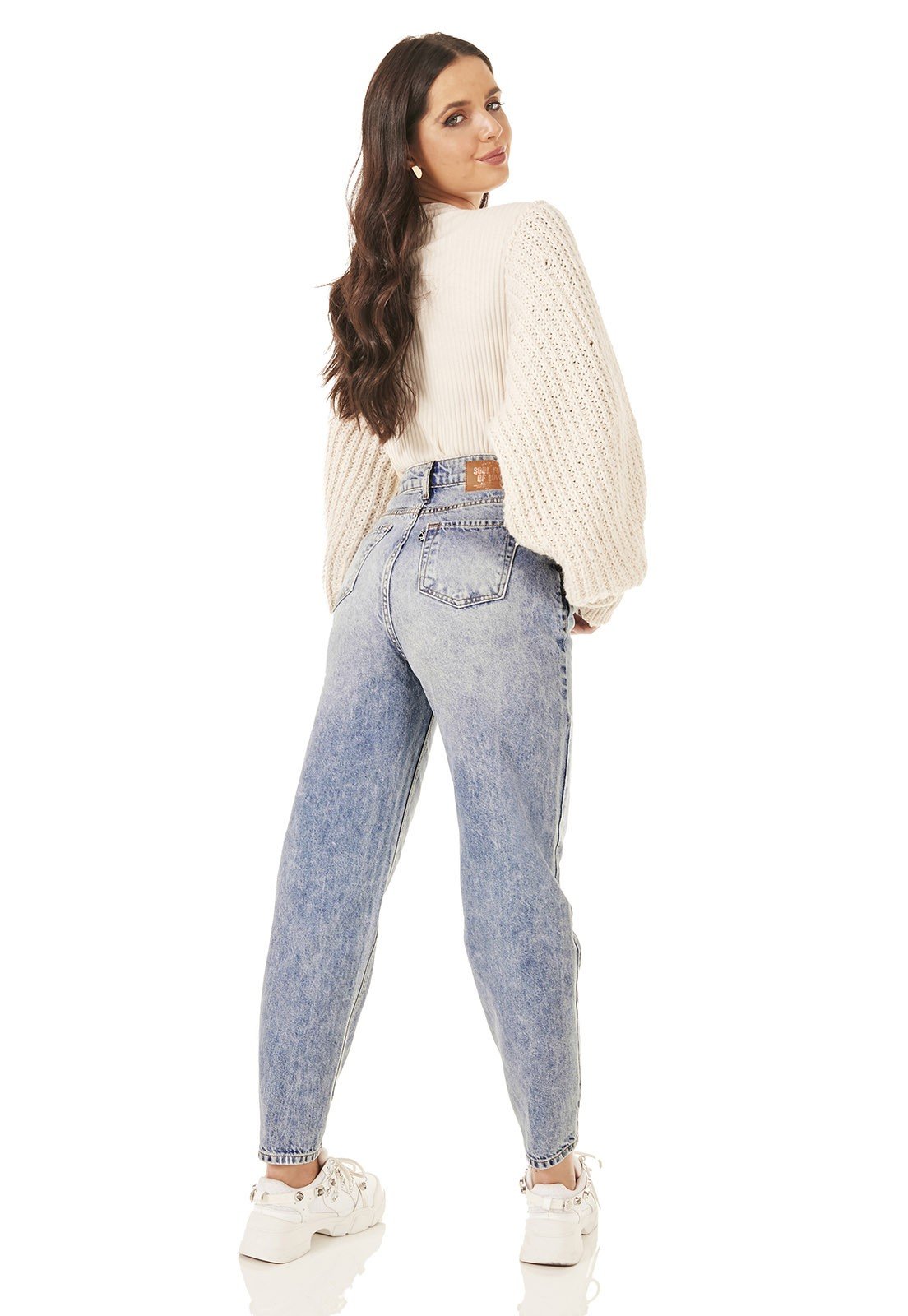 dz3822 alg calca jeans feminina ballloon bolsos faca denim zero costas