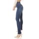 dz3812 re calca jeans feminina skinny hot pants barra desfiada denim zero lado prox
