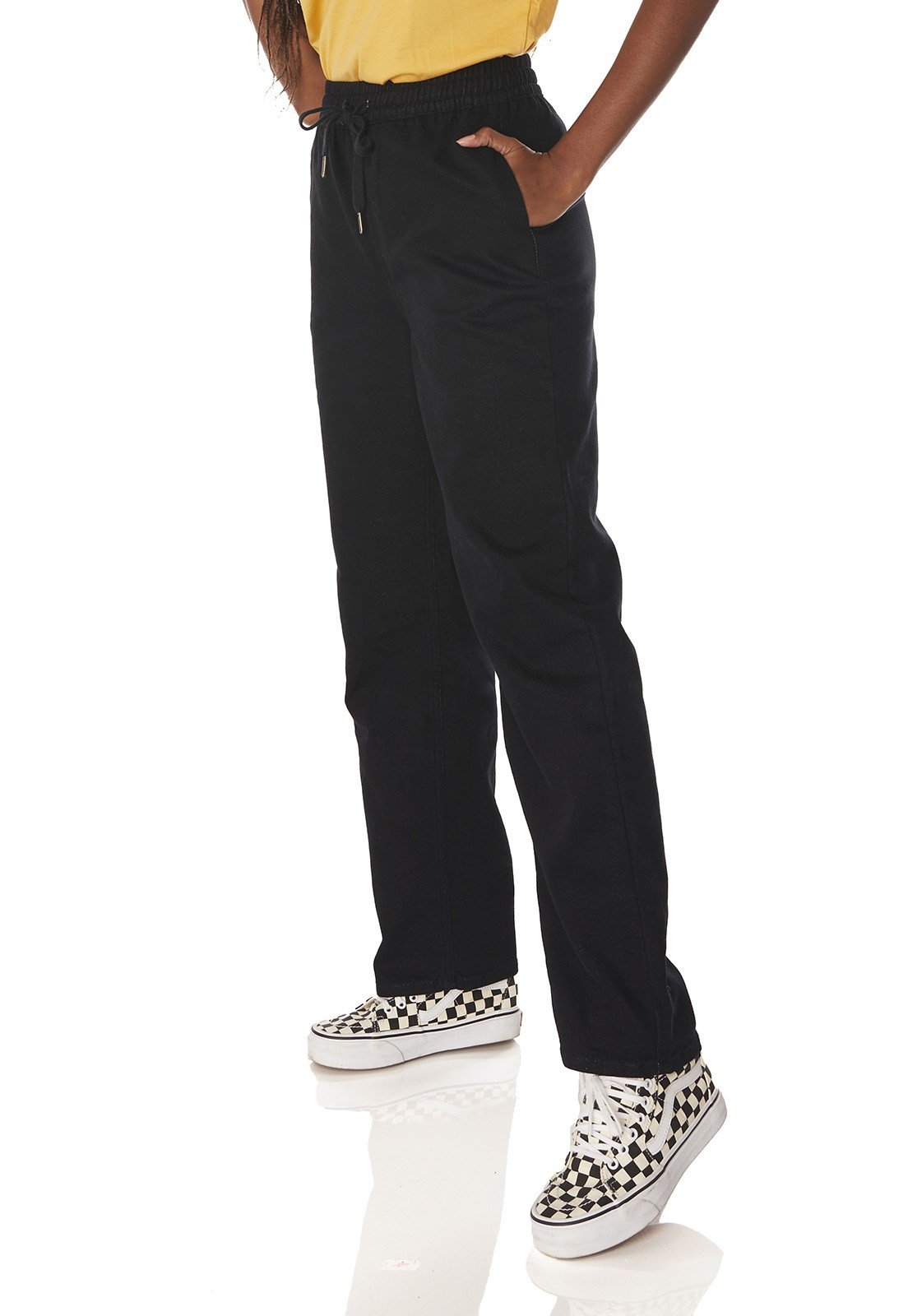 dz3883 com calca jeans feminina dad pants preto denim zero lado prox 02