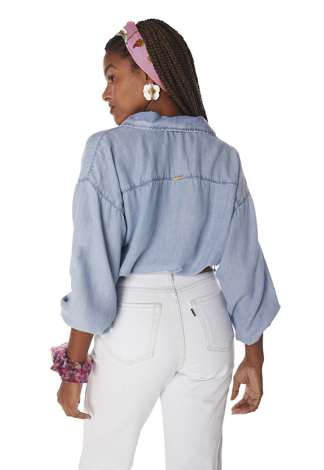 dz11159 camisa jeans feminina cropped cordoes funcionais denim zero costas 02