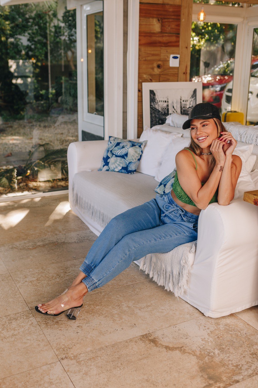 dz3875 com calca jeans feminina jogger tradicional denim zero lado