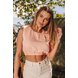 dz11160 camisa jeans feminina cropped muscle tee colorida laranja neon pastel denim zero frente prox
