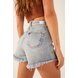 dz6504 com shorts jeans feminino setentinha fit com barra desfiada denim zero detalhe crop