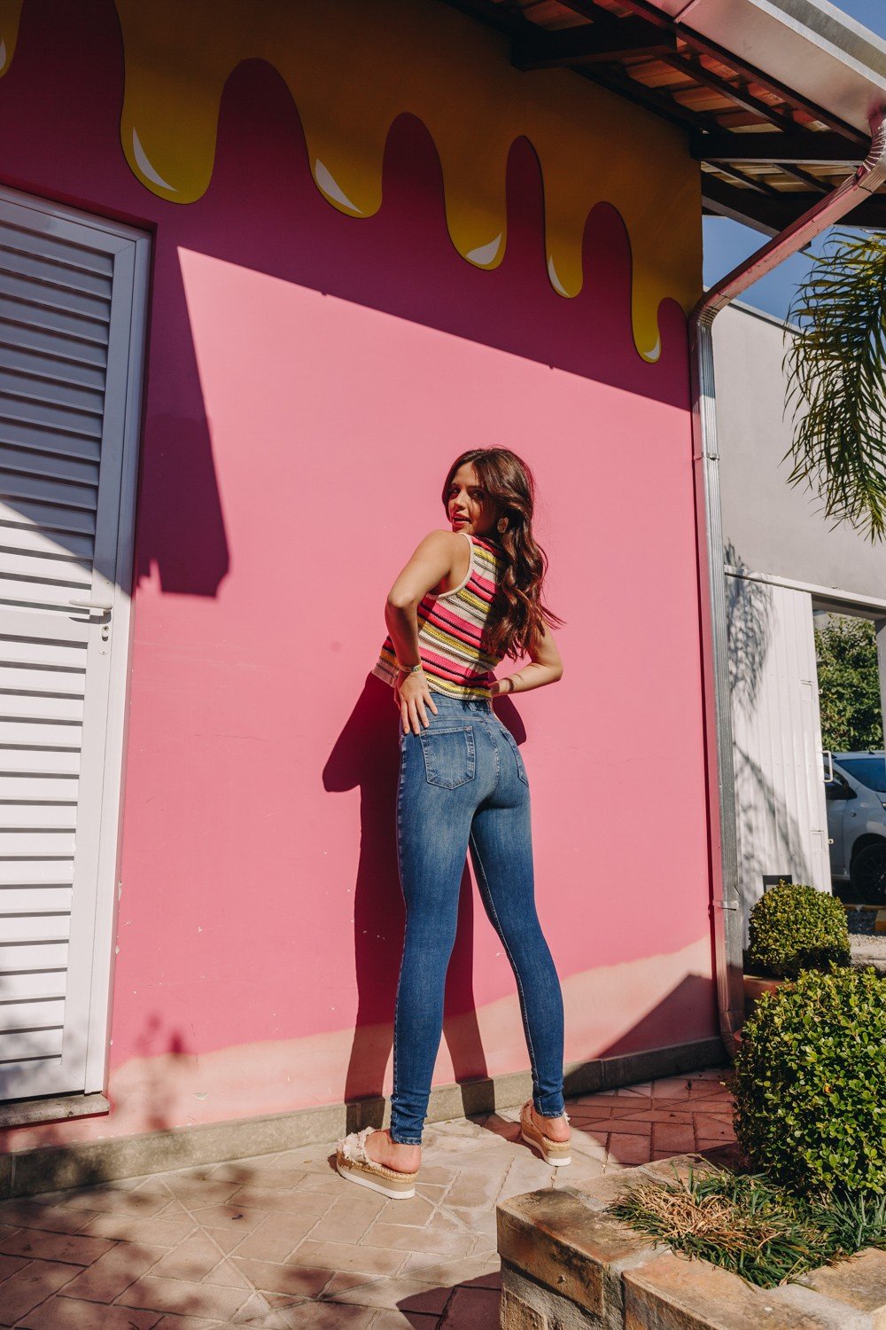 dz3895 ts calca jeans feminina skinny media cigarrete escura denim zero costas crop