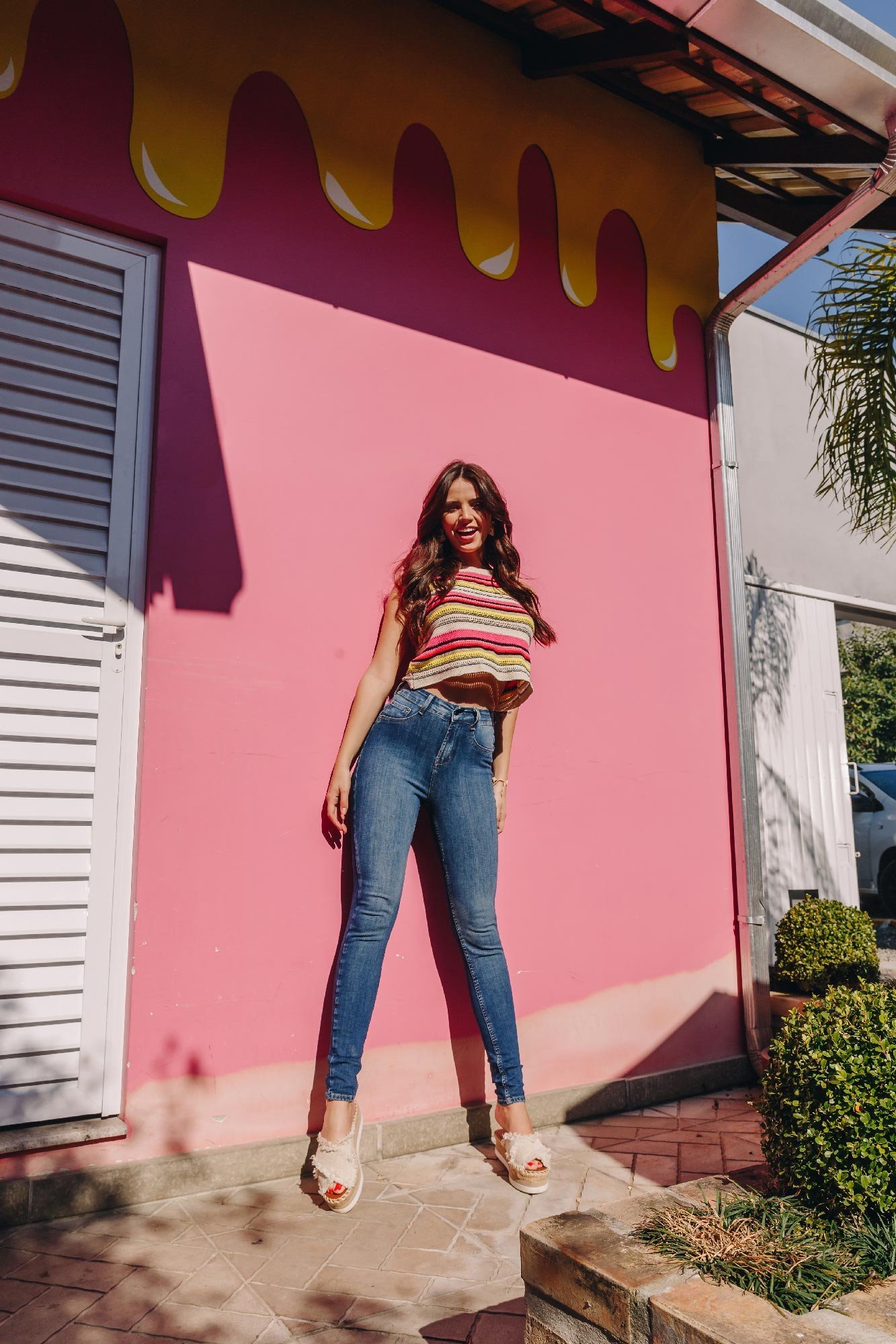 dz3895 ts calca jeans feminina skinny media cigarrete escura denim zero frente