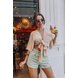 dz6521 com shorts jeans feminino setentinha fit com detalhe em cotele vintage green denim zero frente prox crop
