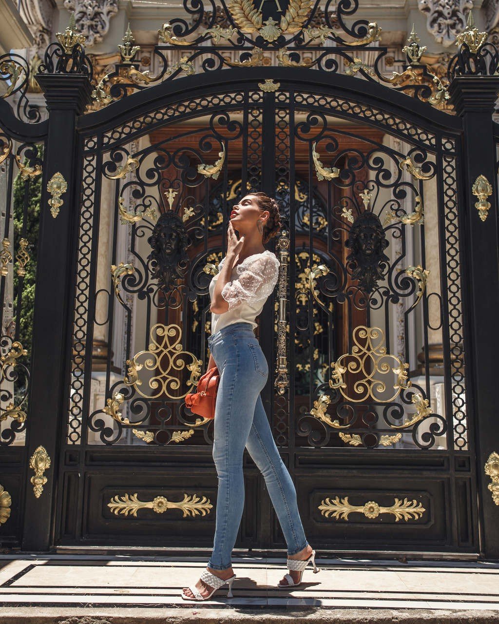 dz3646 2 re calca jeans feminina skinny media sem bolsos frontais denim zero lado easy resize com