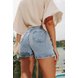 dz6529 alg shorts saia jeans feminino tradicional denim zero detalhe