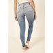 dz3936 re calca jeans feminina skinny media cigarrete denim zero costas prox