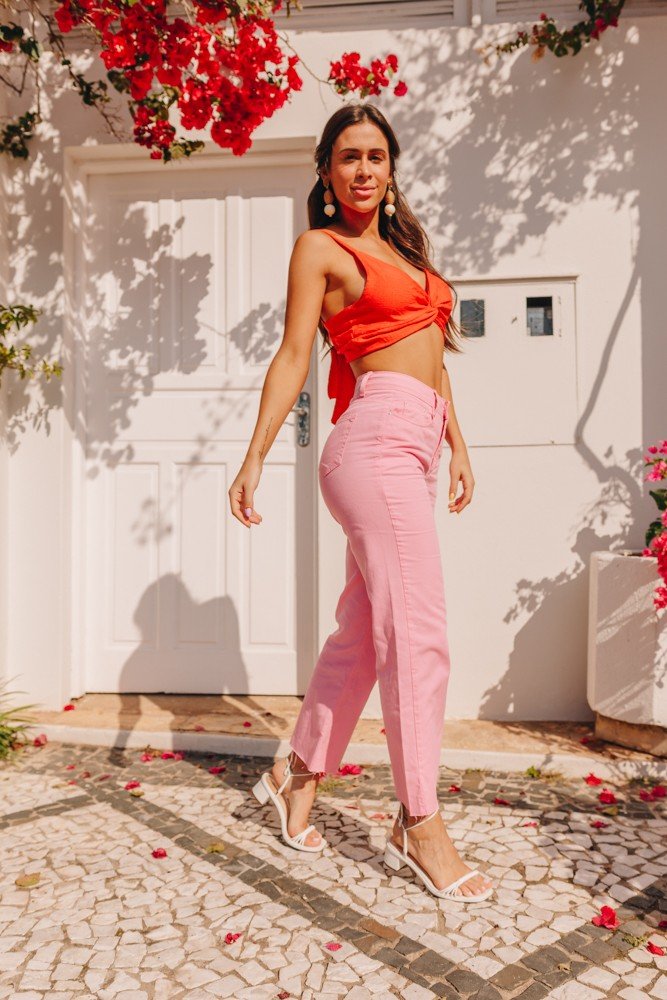 dz3944 alg calca jeans feminina wide leg max colorida denim zero lado