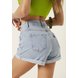 dz6503 com shorts jeans feminino setentinha fit com barra dobrada denim zero detalhe