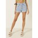 dz6503 com shorts jeans feminino setentinha fit com barra dobrada denim zero frente prox