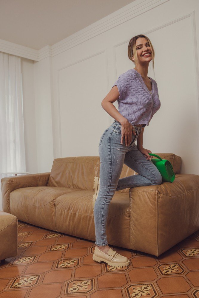 dz3982 re calca jeans feminina skinny media cigarrete com puidos denim zero lado