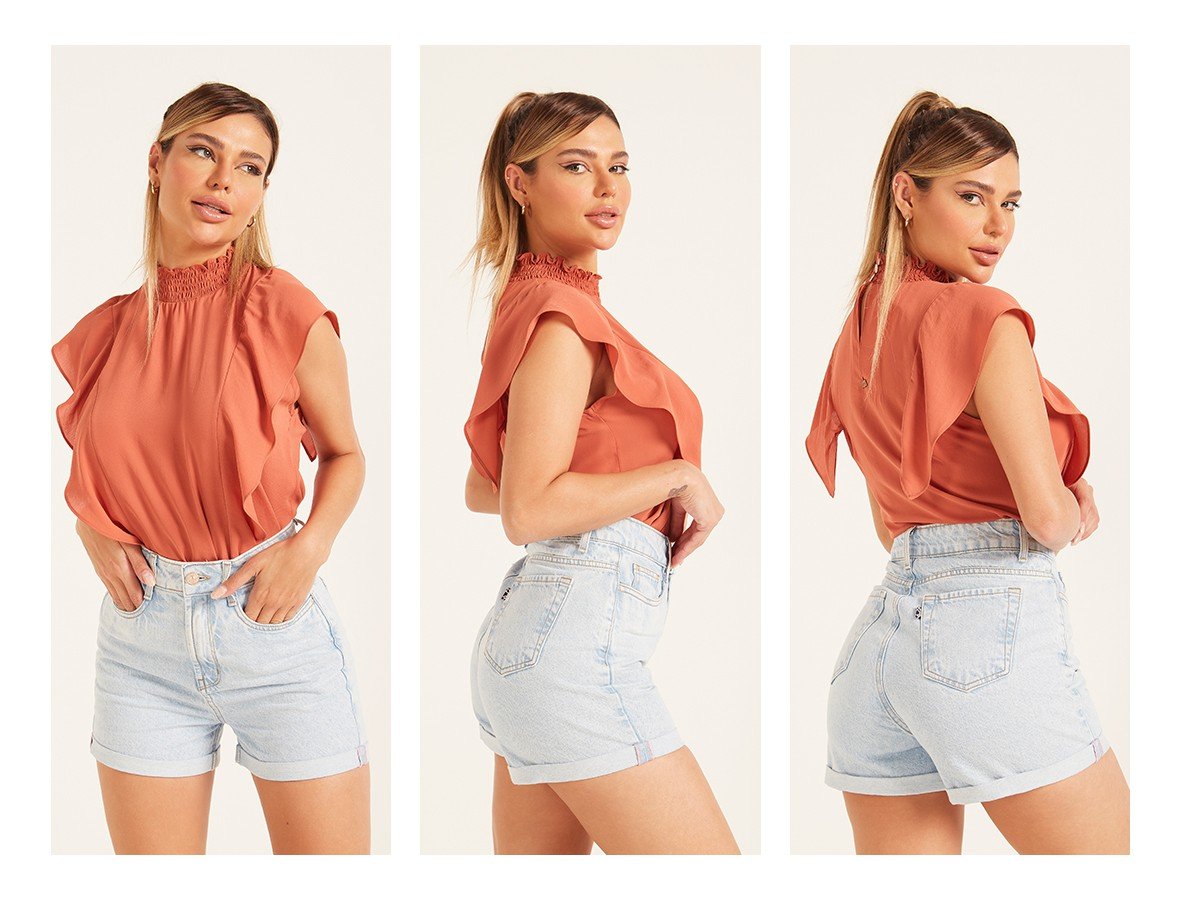 dz6546 alg shorts jeans feminino mom com barra dupla denim zero trio