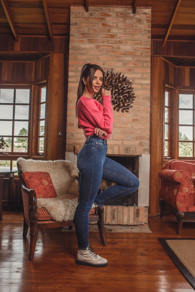 dz3808 re calca jeans feminina skinny media cigarrete denim zero lado