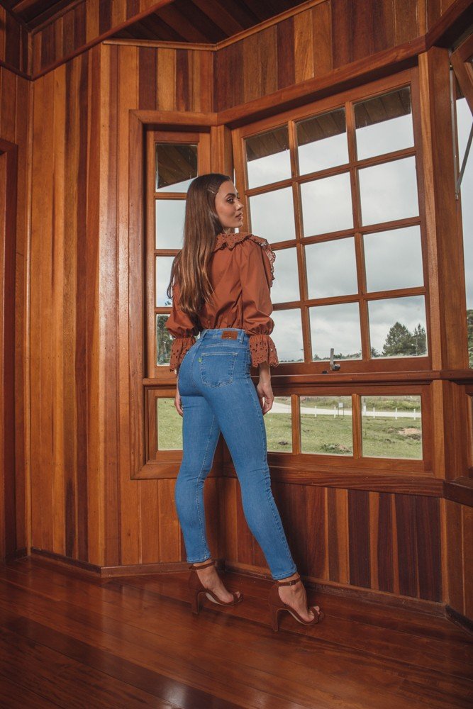 dz3998 re calca jeans feminina skinny media cigarrete denim zero costas