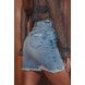 dz7240 alg saia jeans feminina regular com abertura frontal denim zero costas
