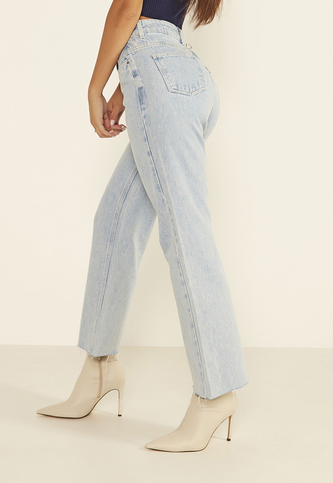 dz20006 alg calca jenas feminina wide leg max denim zero lado prox