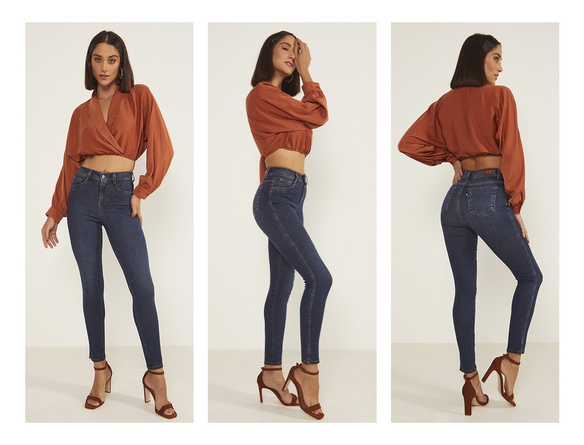 dz20030 re calca jeans feminina skinny media cigarrete com abertura lateral denim zero trio