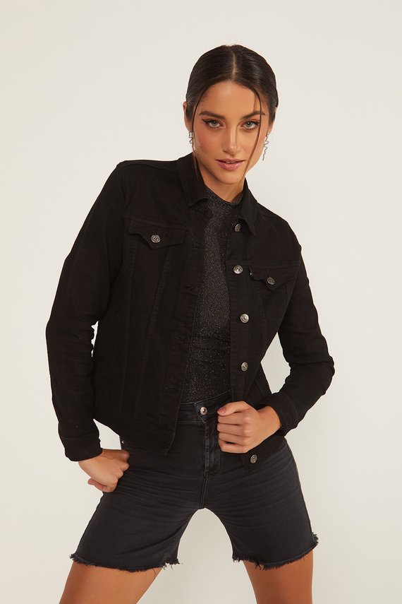 Jaqueta Jeans Feminina Elastano - DZ9142