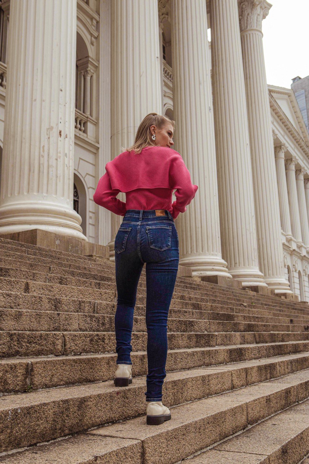 dz20027 com calca jeans feminina skinny media tradicional denim zero 34