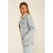 dz9158 alg jaqueta jeans feminina oversize com pelos denim zero lado
