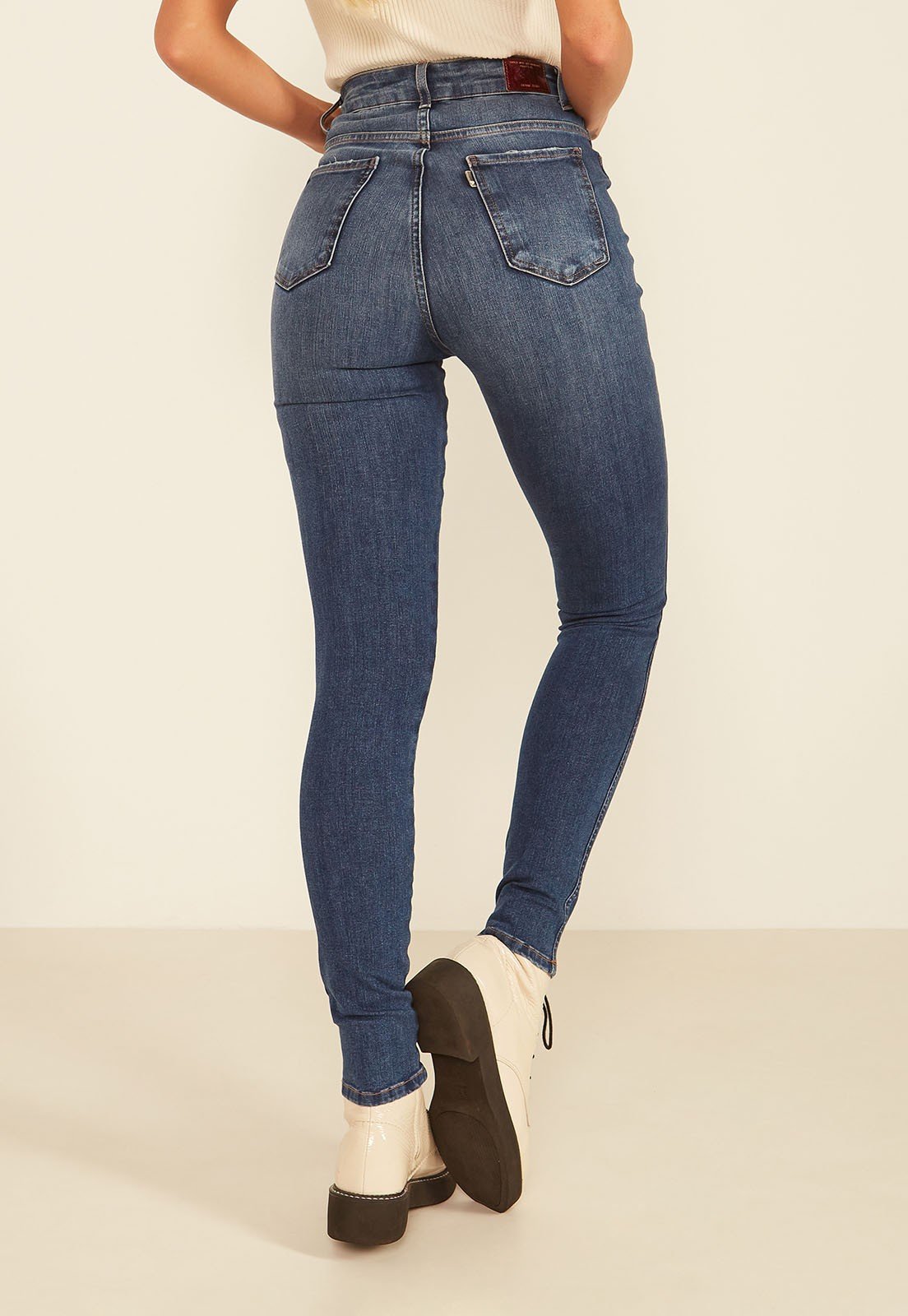 dz20061 ts calca jeans feminina skinny media cigarrete denim zero costas prox