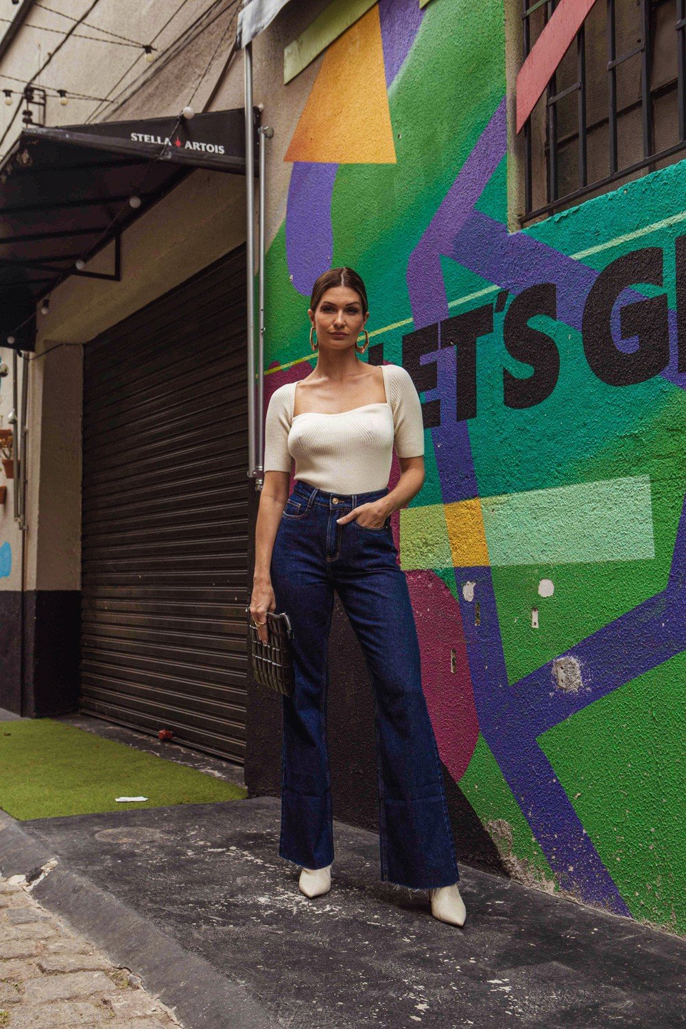 dz20038 alg calca jeans feminina wide leg flare tradicional denim zero 5