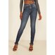 dz20059 com calca jeans feminina skinny media com barra desfiada denim zero frente prox