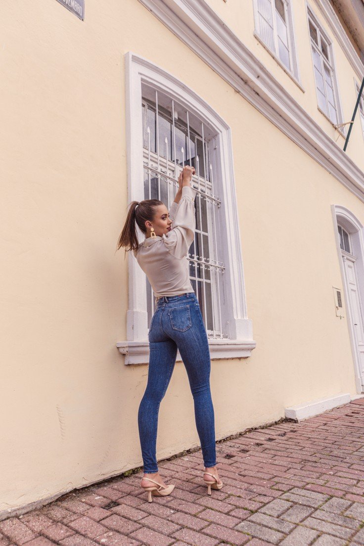 dz20096 ts calca jeans feminina skinny media cigarrete denim zero costas