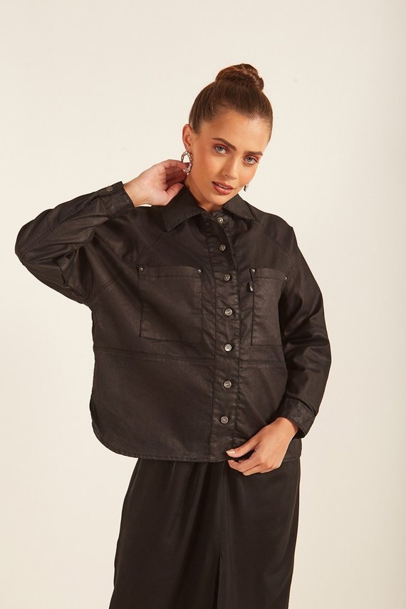 Camisa Feminina Boyfriend Alongada-Denim Zero - DZ9161