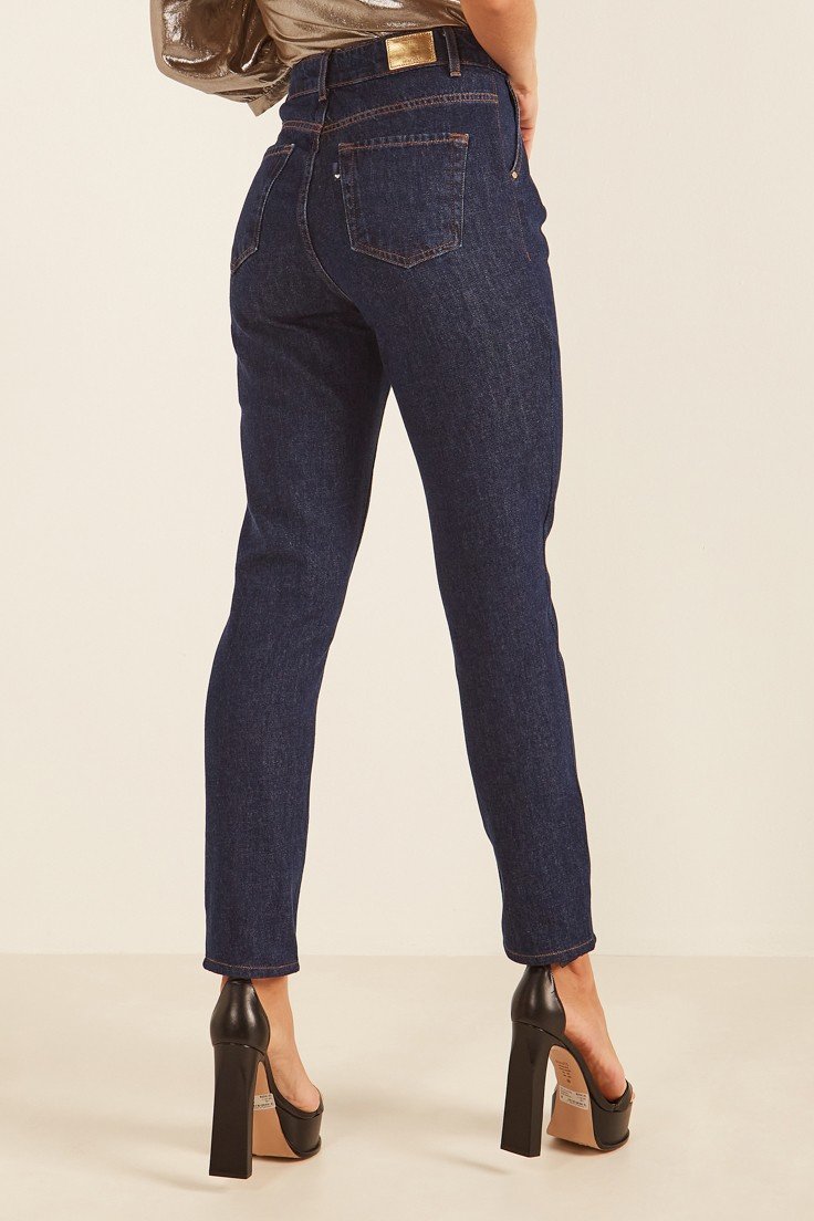 dz20114 alg calca jeans feminina mom com bolso faca denim zero costas prox