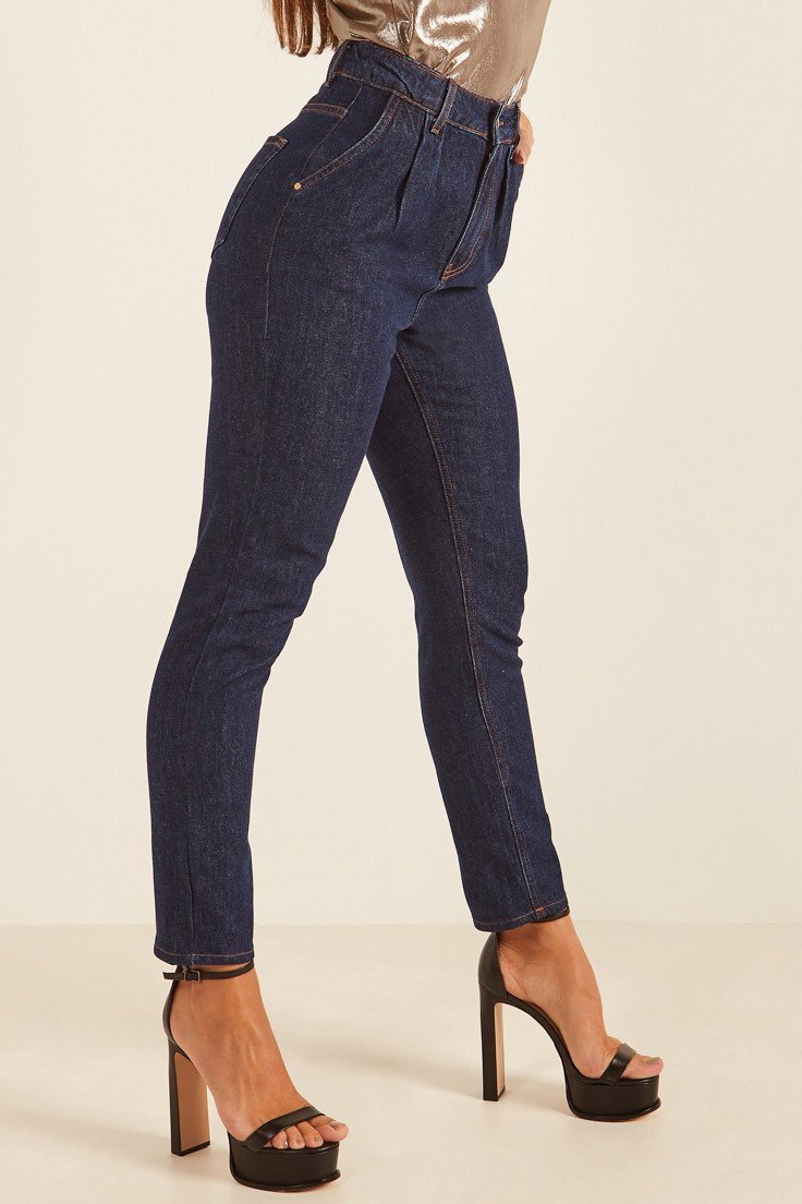 dz20114 alg calca jeans feminina mom com bolso faca denim zero lado prox