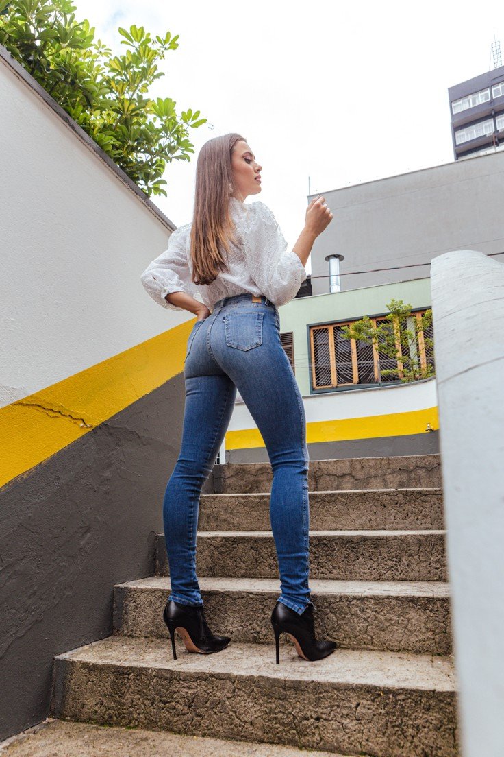 dz20090 ts calca jenas feminina skinny media com abertura lateral denim zero costas