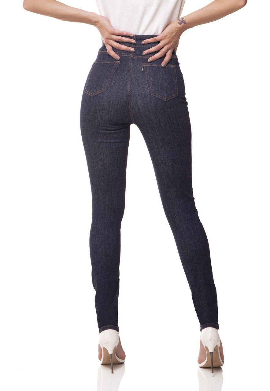dz3074 calca jeans skinny cintura alta hot pants escura denim zero costas prox easy resize com