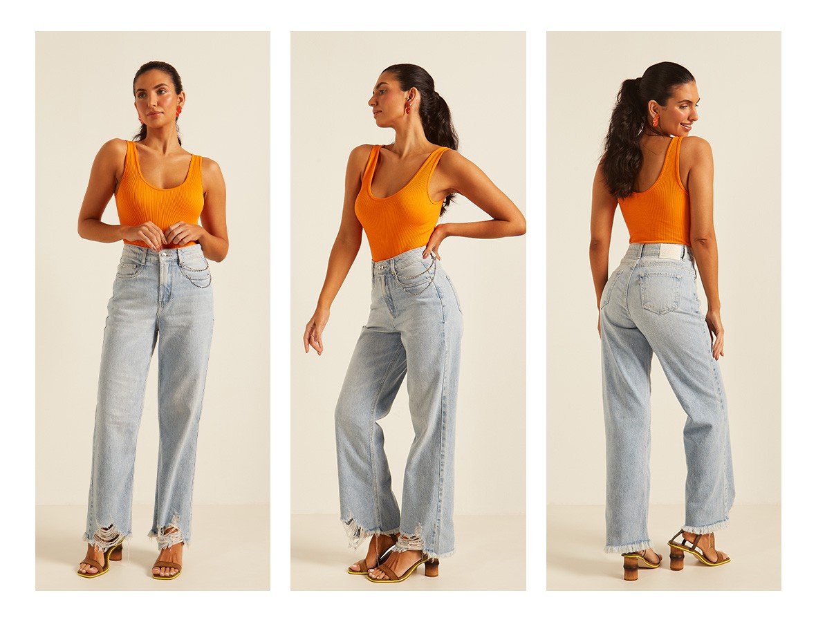 dz20155 alg calca jeans feminina wide leg max com brra destroyed denim zero trio