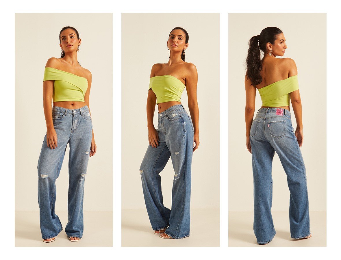 dz20160 alg calca jeans feminina low wide alongada cintura baixa denim zero trio