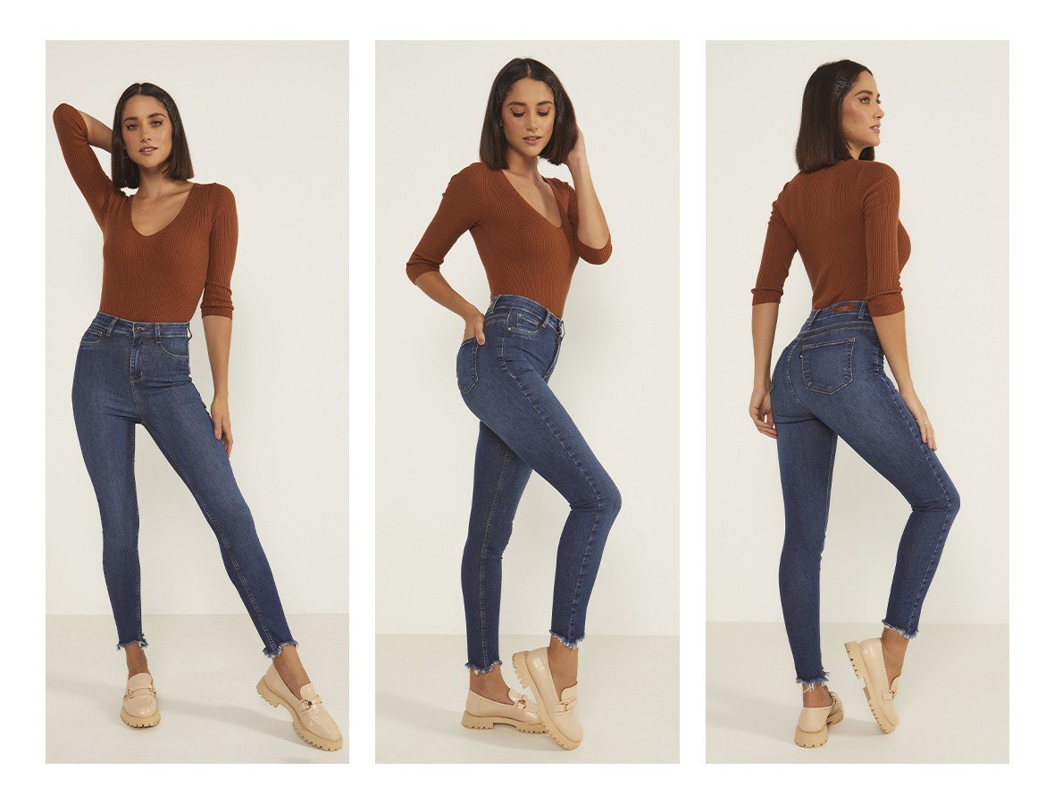 dz3736 re calca jeans feminina skinny hot pants cigarrete denim zero trio