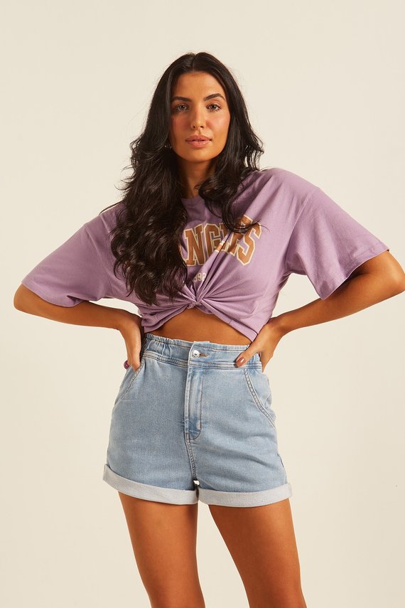Shorts Jeans Feminino Setentinha Fit com Barra Dobrada - DZ6464