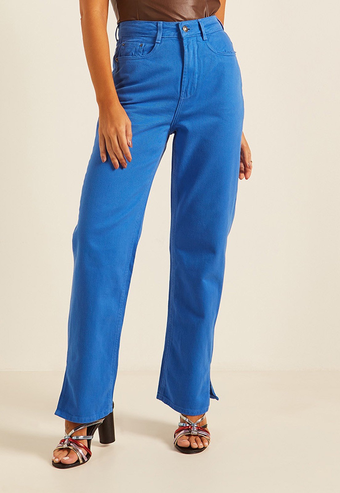 dz20152 1 calca jeans feminina dad pants colorida denim zero frente prox