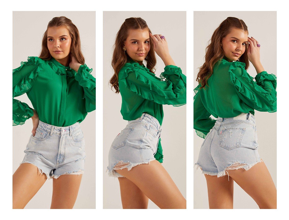 dz6606 alg shorts jeans feminino setentinha com puidos denim zero trio