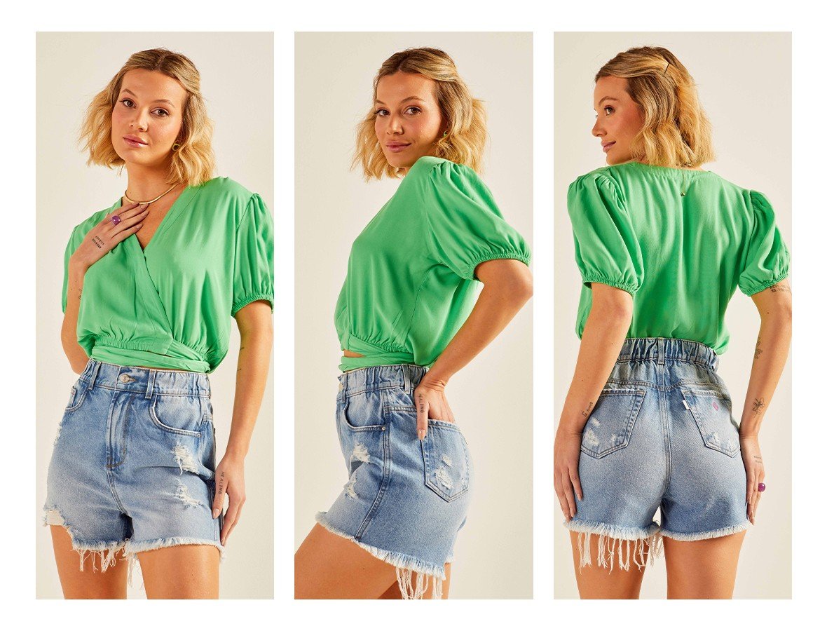 dz6639 alg shorts jeans feminino mom com elastico no cos denim zero trio