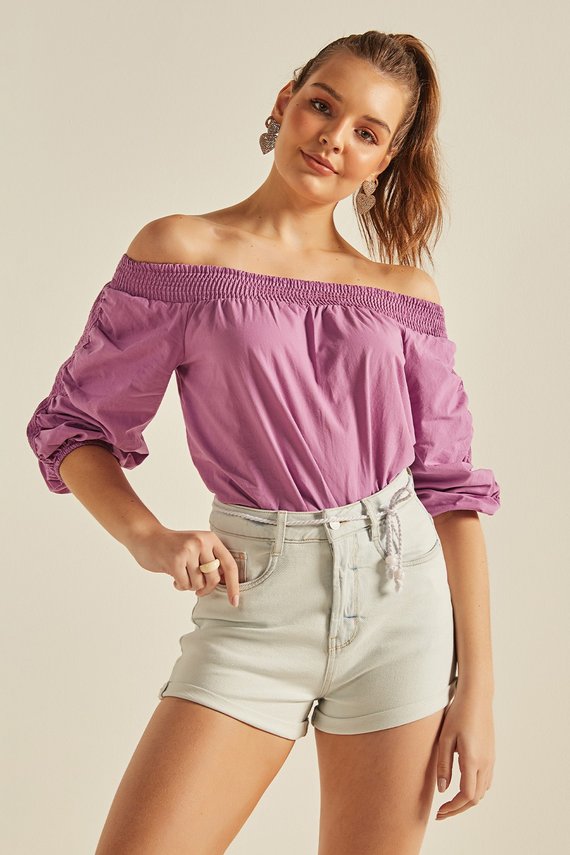 Shorts Jeans Feminino Setentinha Fit com Barra Dobrada - DZ6649