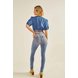 dz20239 ts calca jeans feminina skinny media com puidos denim zero costas