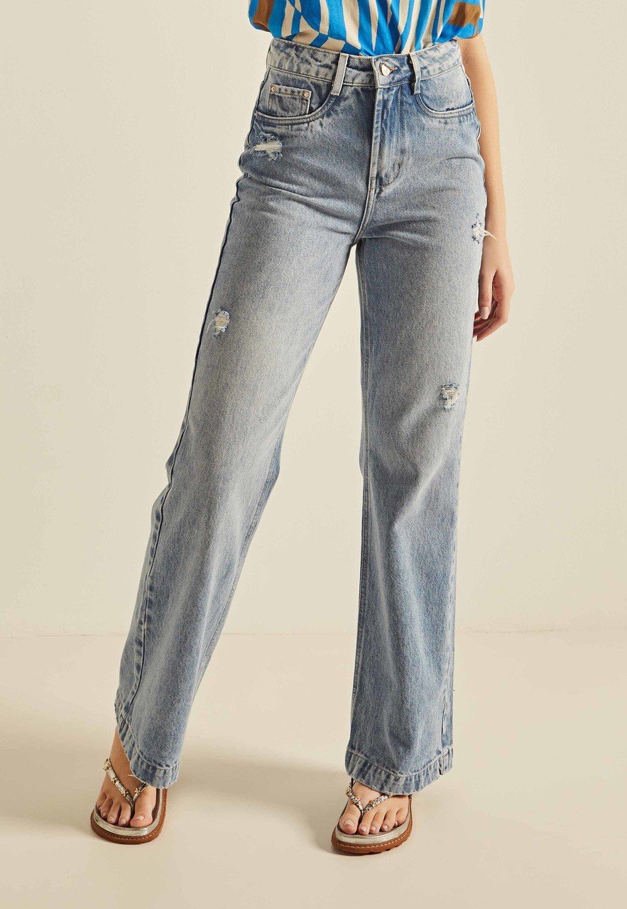 dz20252 1 alg calca jeans feminina wide leg flare com puidos denim zero frente prox easy resize com