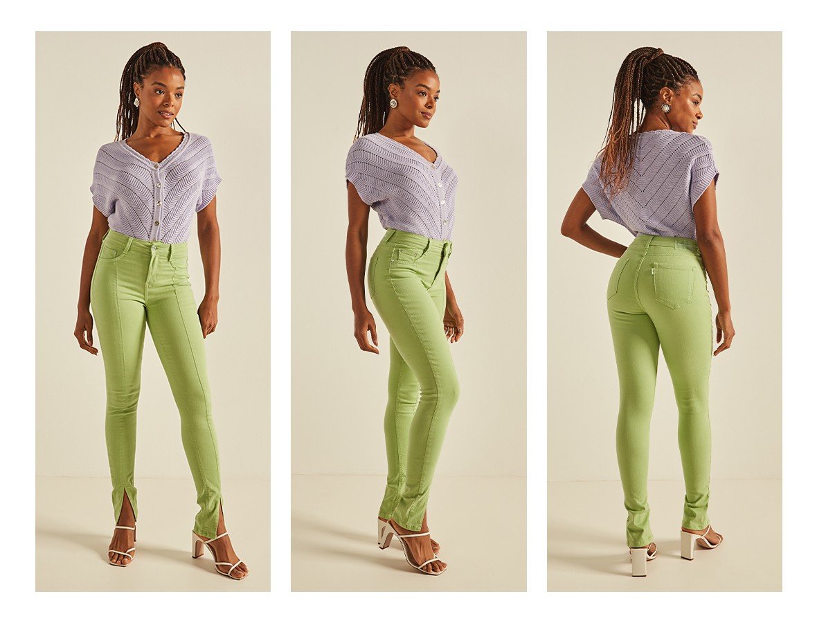 dz20264 calca jeans feminina skinny media com abertura frontal denim zero trio