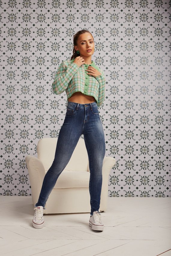 Calça Jeans Feminina Skinny Média Cigarrete - DZ20345
