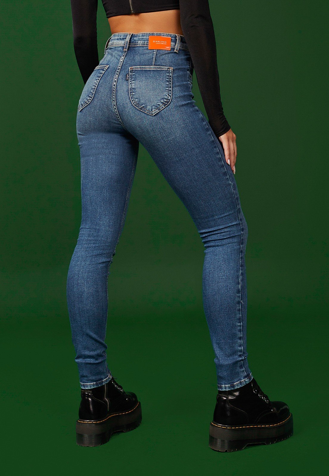 dz20336 re calca jeans feminina skinny media tradiconal denim zero costas 1