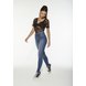 dz20383 com calca jeans feminina skinny media com puidos denim zero lado
