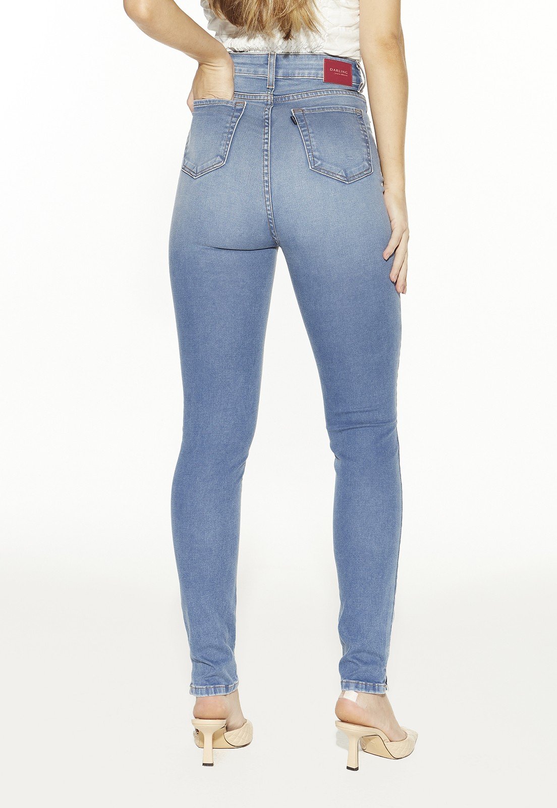 dz20430 re calca jeans feminina skinny hot pants cigarrete denim zero costas prox